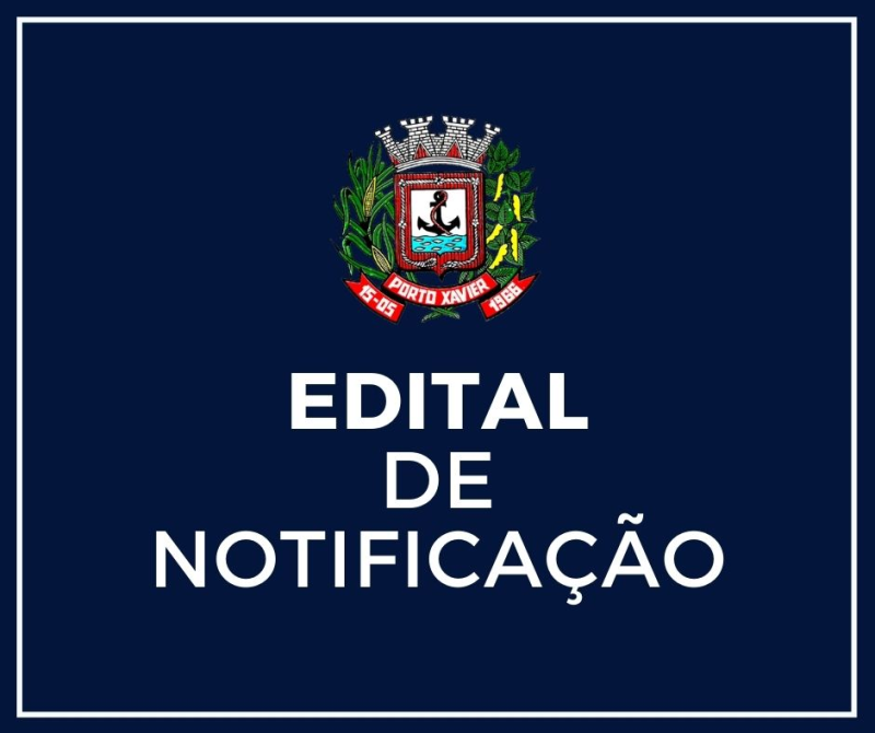  EDITAL DE NOTIFICAÇÃO